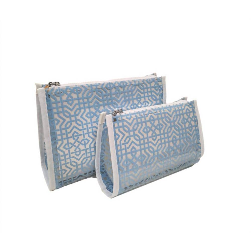NEW TRVL DESIGN lattice bundle set in blue